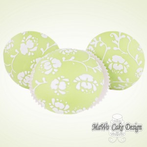 Florale Cupcakes (grün)