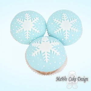 Schneeflocken Cupcakes