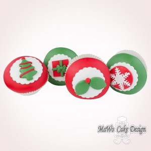 weihnachtliche Cupcakes „rot-grün“