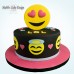Smiley-Torte (pink)