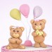 Teddybär-Torte XXL (rosa)